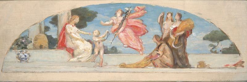 Study for mural, Union Trust Company Building, ‘The Sources of Wealth’ (ca. 1903) as a canvas print