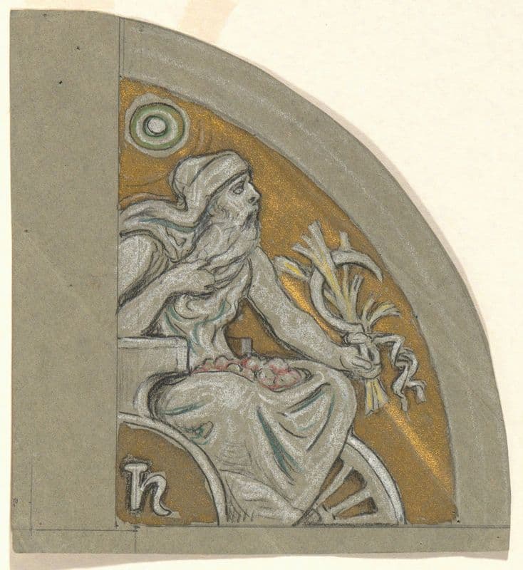 Study for Saturn (ca. 1893) as a canvas print