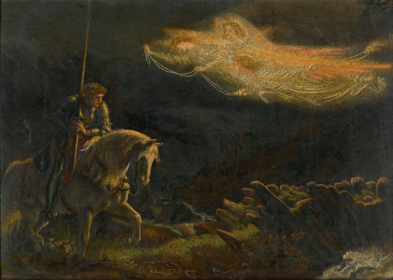 Study for Sir Galahad – The quest for the holy grail as a canvas print