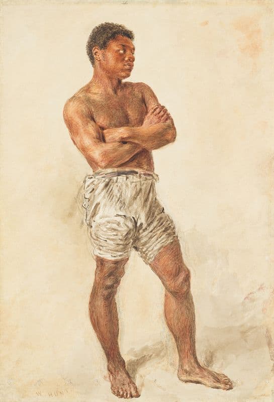 Study of a Young Model (ca. 1830) as a canvas print