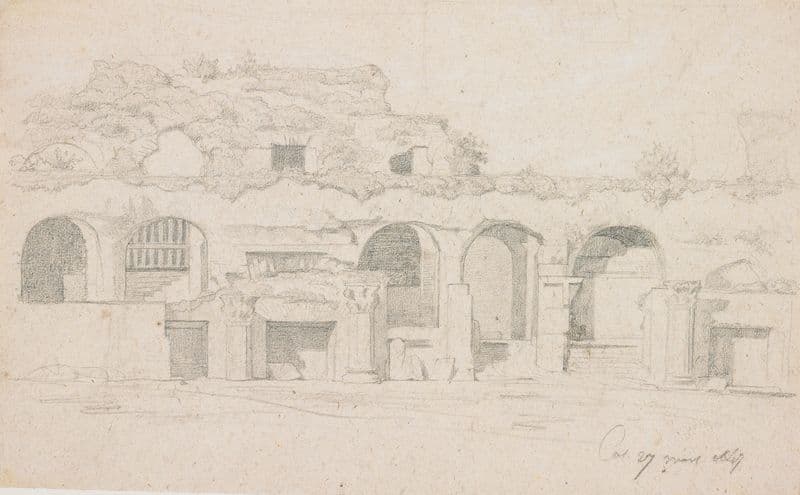 Study of Antique Ruins as a canvas print