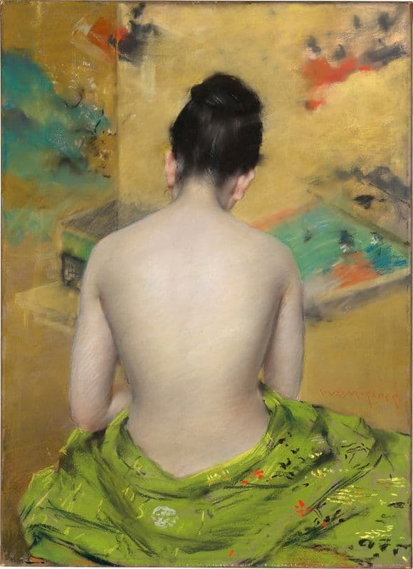 Study of Flesh Color and Gold as a canvas print