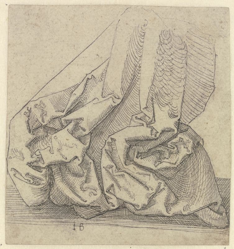 Study of folds as a canvas print