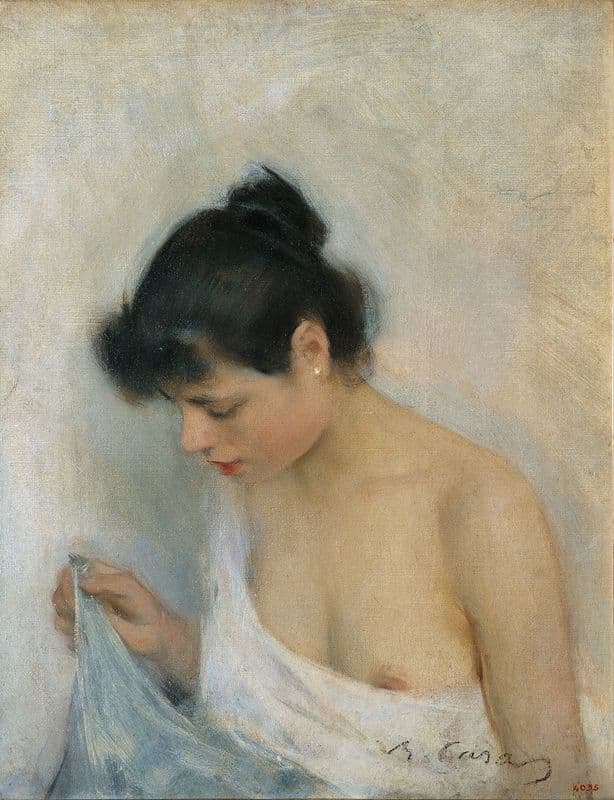 Study (circa 1893) as a canvas print