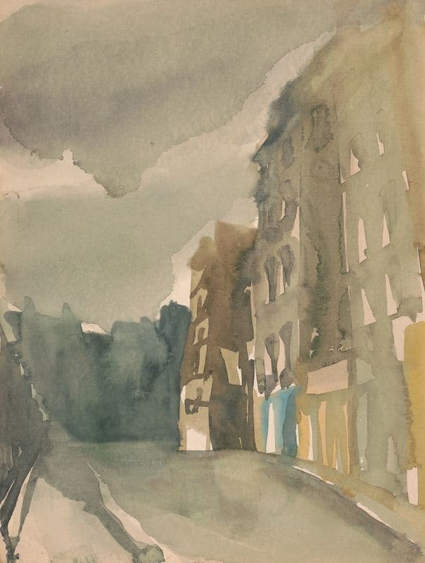 Study – Rue Saint Julien le Pauvre, Paris 5e as a canvas print