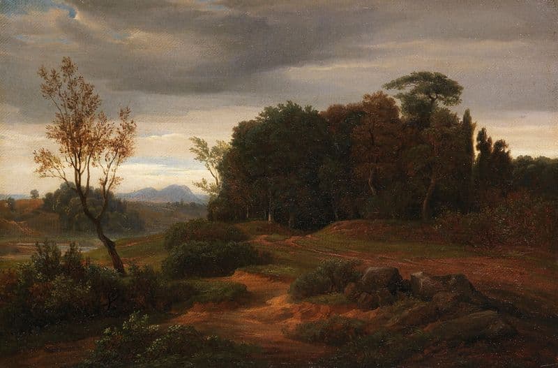 Stürmische Landschaft as a canvas print