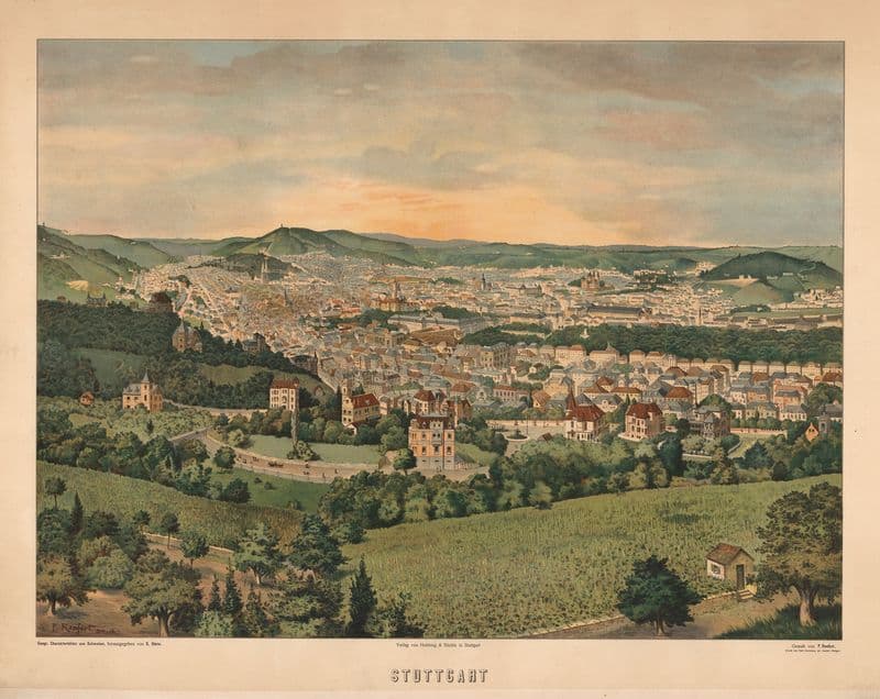 Stuttgart as a canvas print