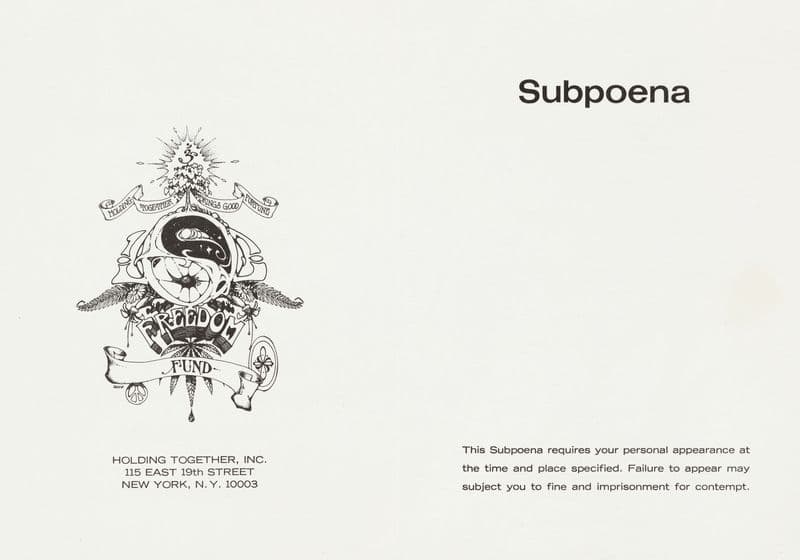 Subpoena as a canvas print