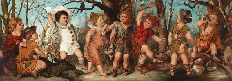 Successful Hunters as a canvas print