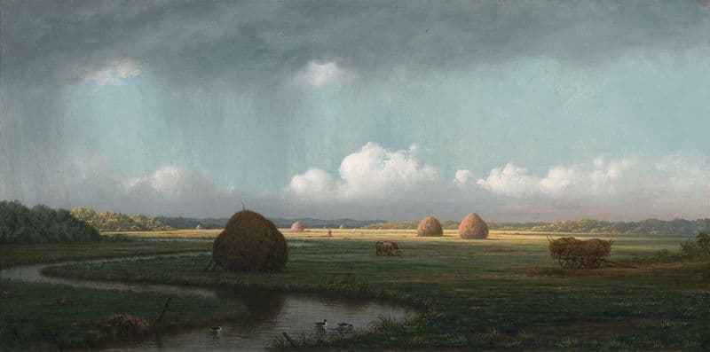 Sudden Shower, Newbury Marshes (ca. 1865–75) as a canvas print