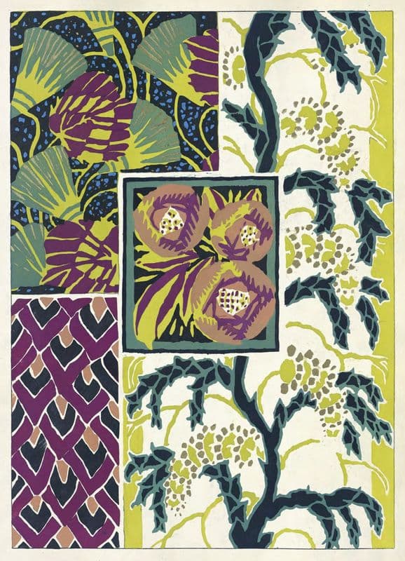Suggestions pour étoffes et tapis Pl.18 as a canvas print