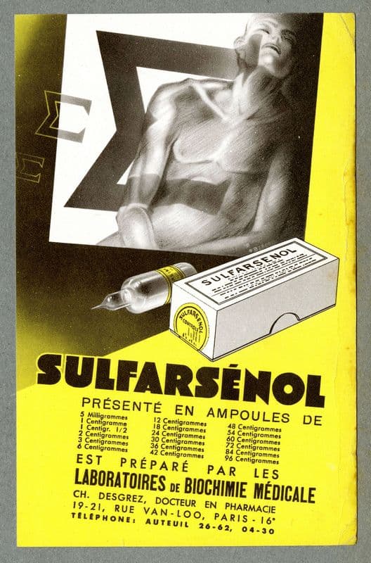 Sulfarsénol (1910-1950) as a canvas print