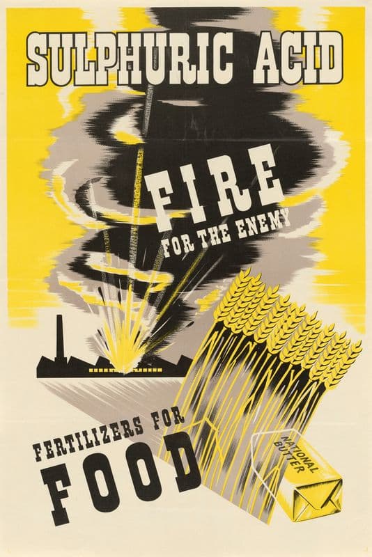 Sulphuric Acid – Fire for the Enemy – Fertilizers for Food as a canvas print