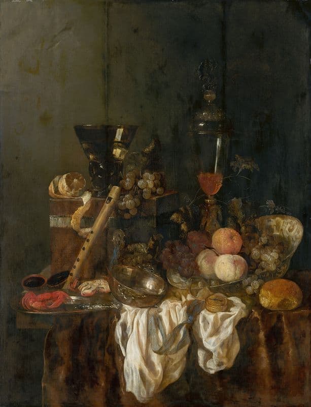 Sumptuous Still Life (c. 1655) as a canvas print
