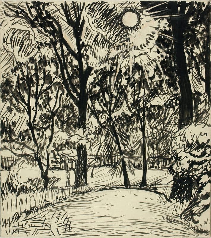 Sun-lit Path as a canvas print