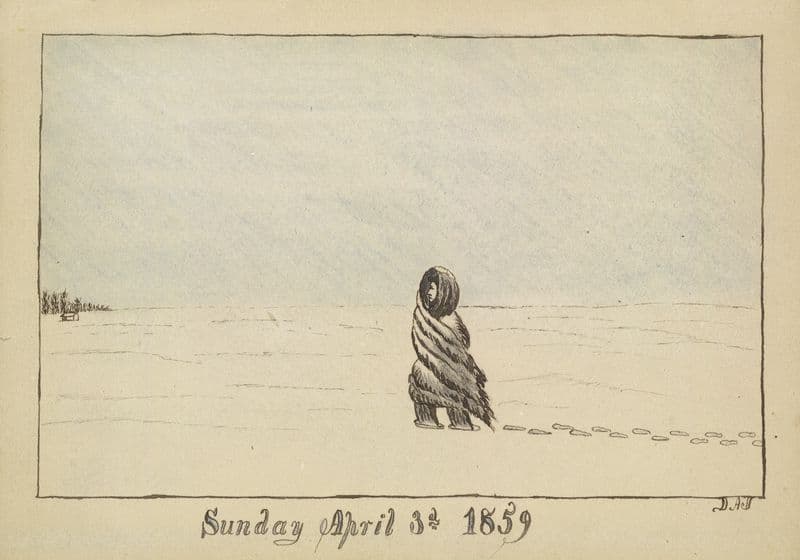 Sunday April 3rd 1859 as a canvas print
