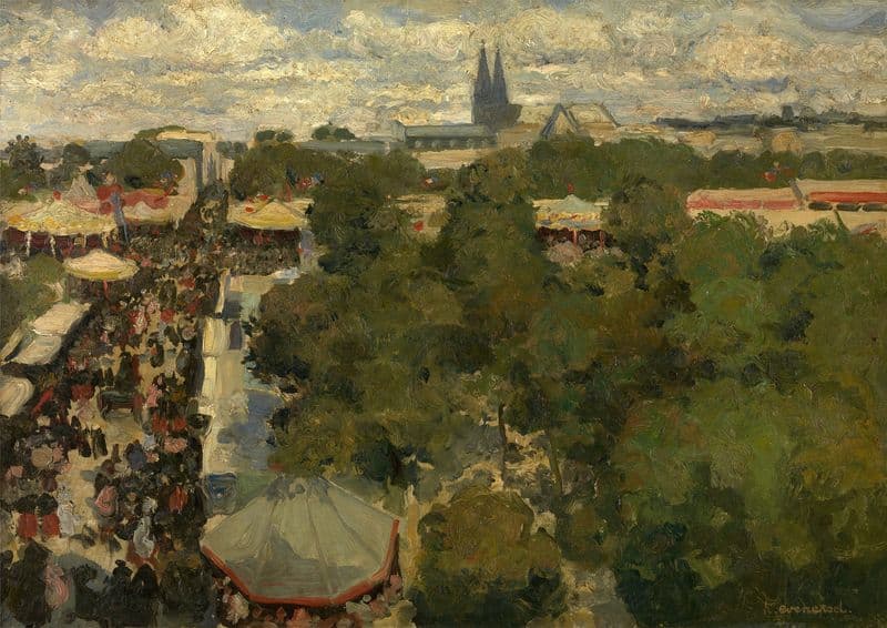 Sunday Fair at Les Invalides as a canvas print