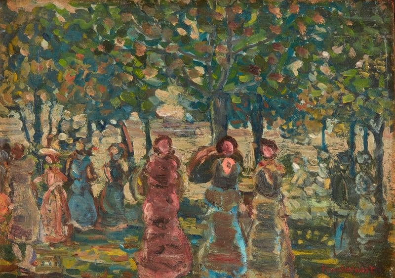 Sunday in the Park (circa 1910-1913) as a canvas print