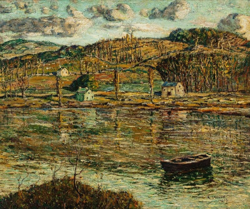 Sunlight on the Harlem River as a canvas print
