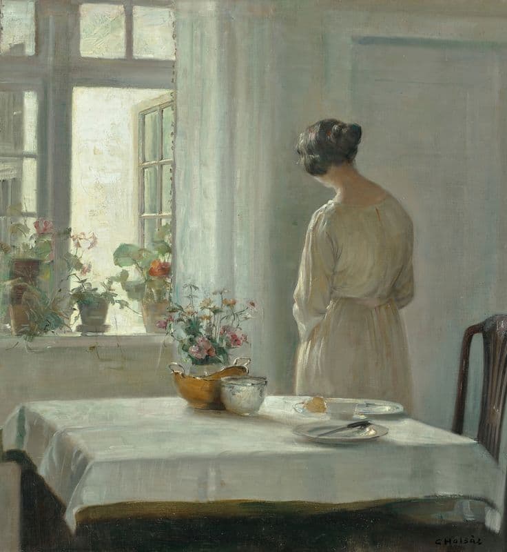 Sunlit Breakfast as a canvas print