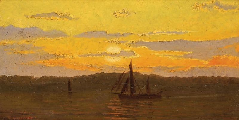 Sunset as a canvas print