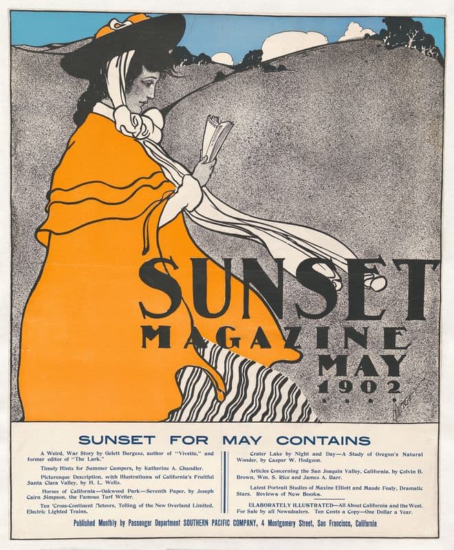 Sunset Magazine; May as a canvas print