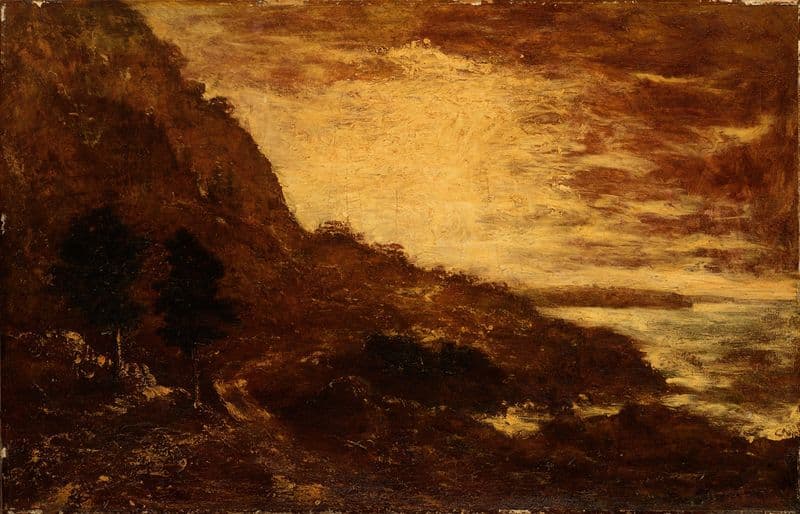 Sunset, Navarro Ridge, California Coast (ca. 1870-1879) as a canvas print