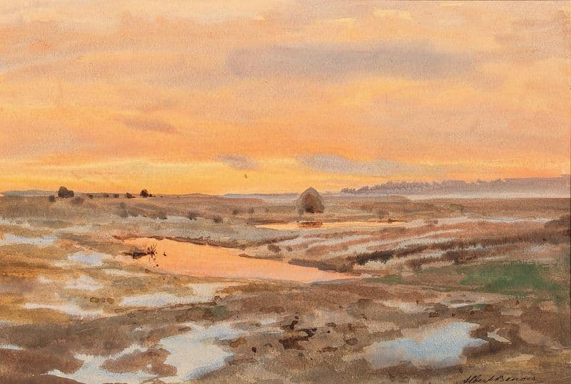 Sunset on the Gulf of Finland (c. 1910) as a canvas print