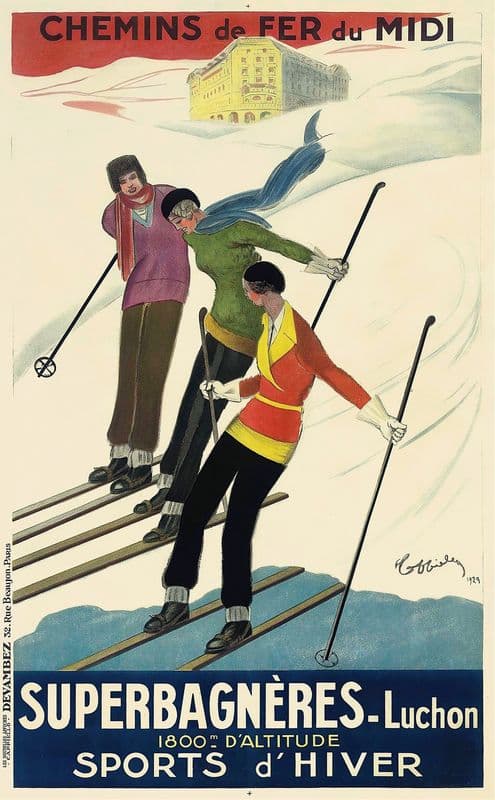 Superbagnères-Luchon as a canvas print