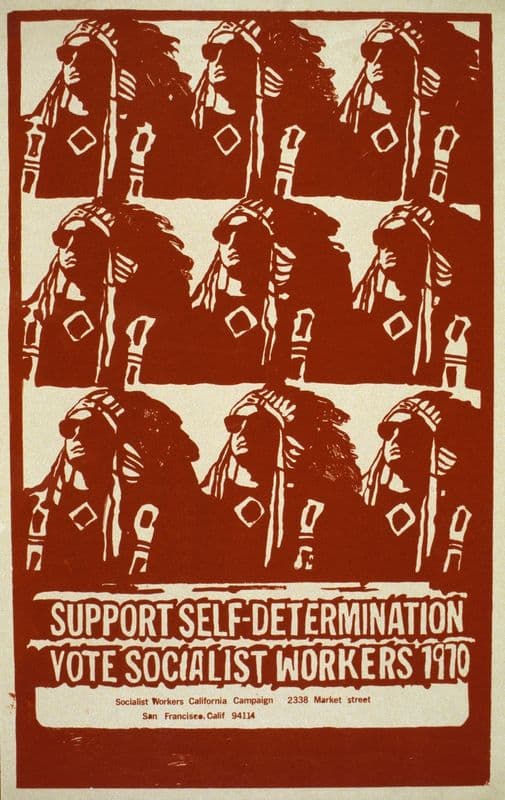 Support self-determination; vote Socialist Workers as a canvas print