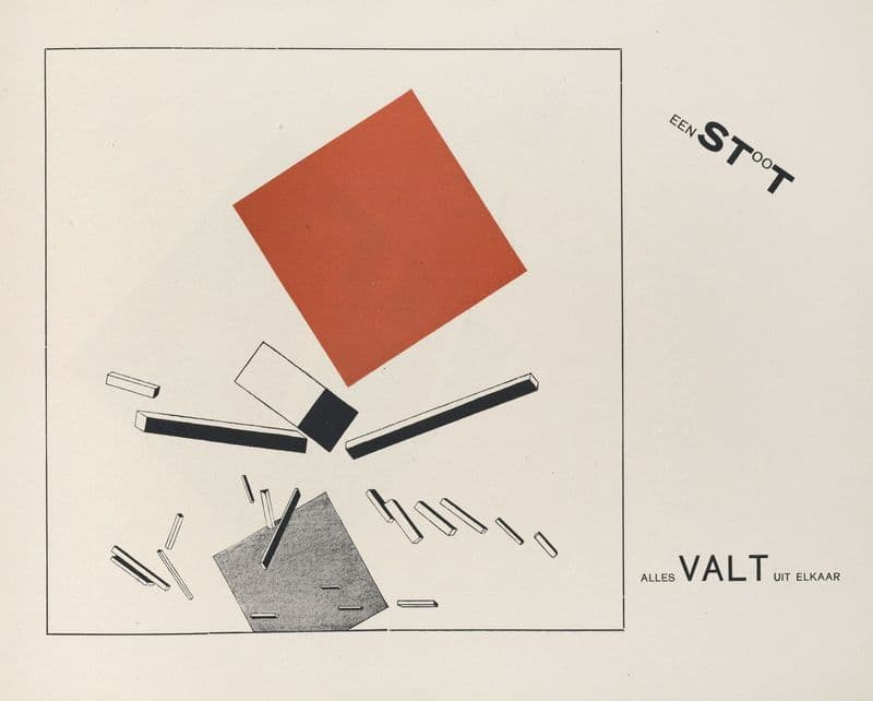 Suprematisch worden van tWee kWA drA ten in 6 konstrukties Pl. 9 as a canvas print