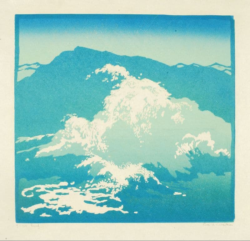 Surf as a canvas print