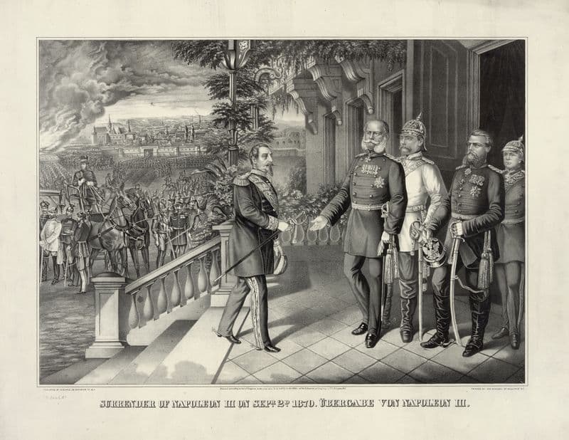 Surrender of Napoleon III on Sepr. 2d. 1870 Übergabe von Napoleon III. as a canvas print