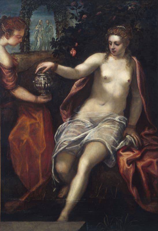 Susanna (c. 1580s) as a canvas print