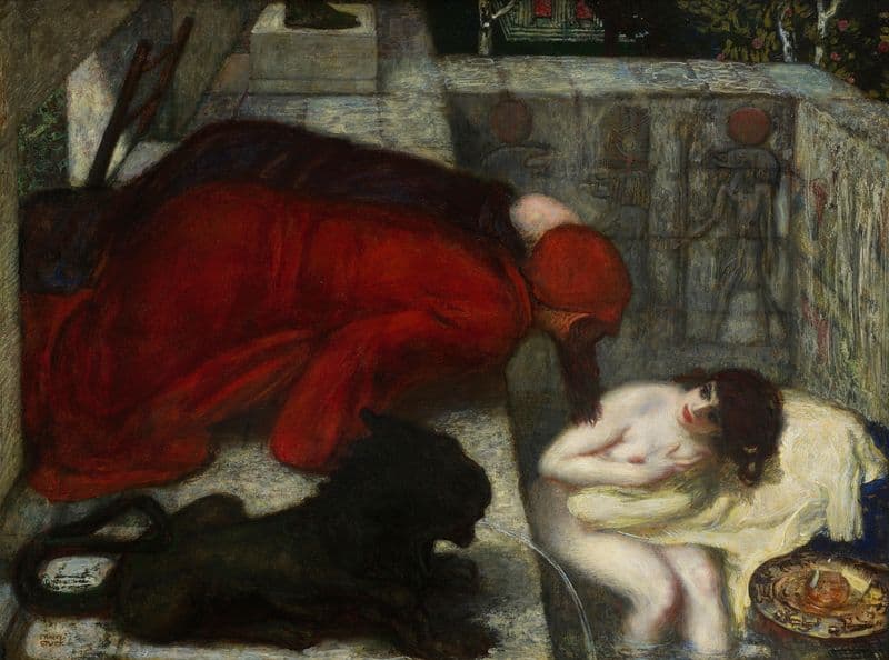Susanna in the bath as a canvas print