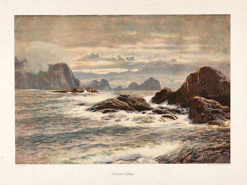 Svolvaer in Lofoten as a canvas print