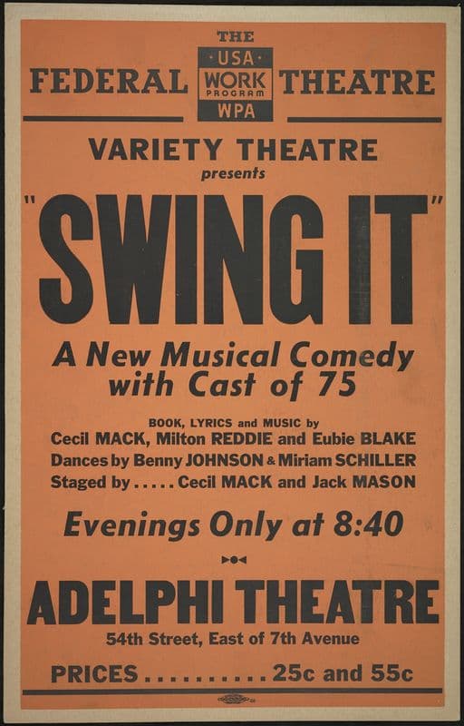 Swing It (1934-1943) as a canvas print