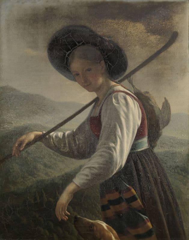 Swiss Peasant Woman (1820 - 1821) as a canvas print