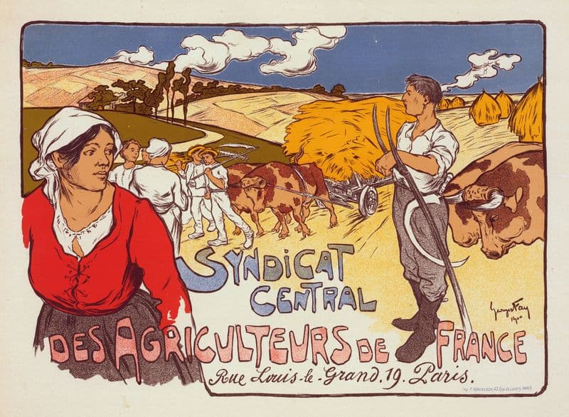 Syndicat central des Agriculteurs de France as a canvas print