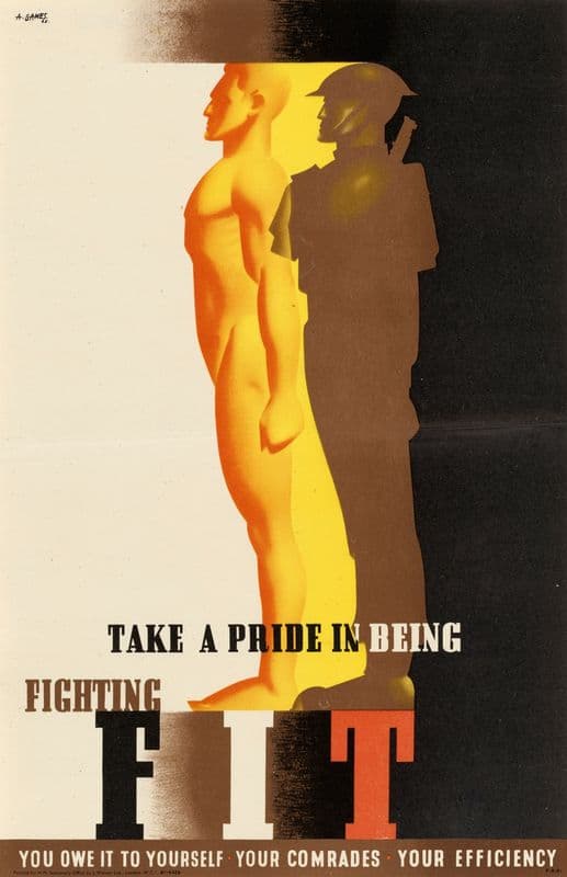 Take a Pride in Being Fighting Fit as a canvas print