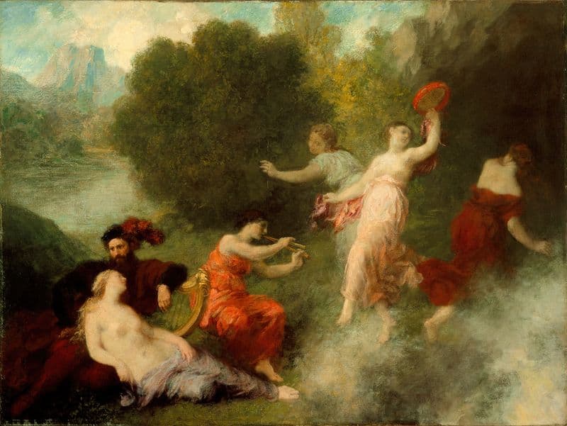 Tannhäuser on the Venusberg as a canvas print