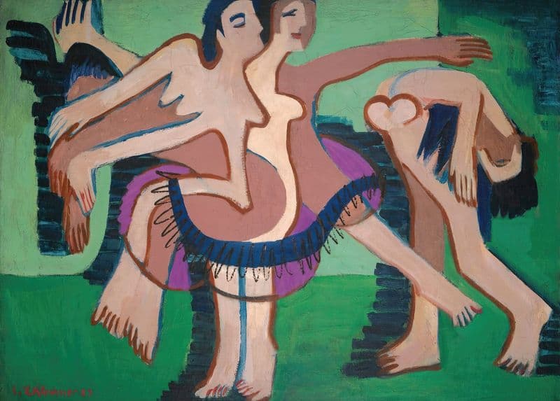 Tanzgruppe (Dance Group) as a canvas print