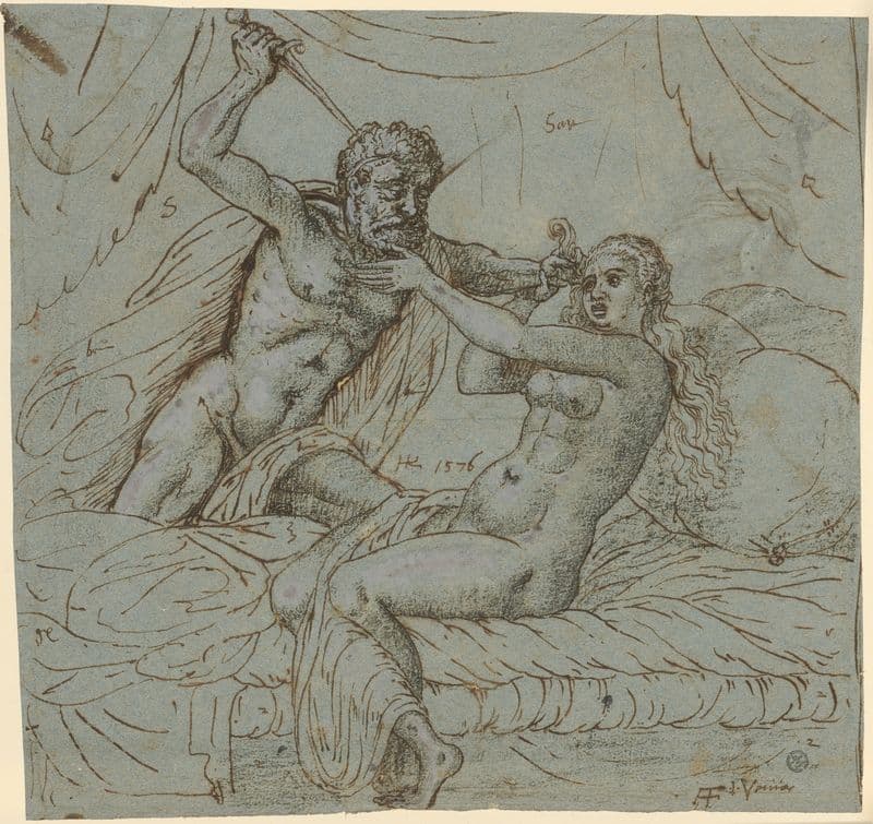 Tarquinius überwältigt Lucretia as a canvas print