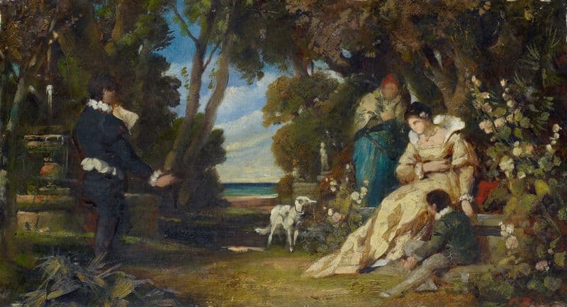 Tasso and the Two Eleonors as a canvas print