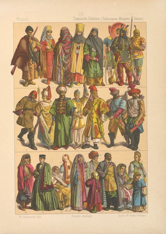 Tatarische Stämme as a canvas print