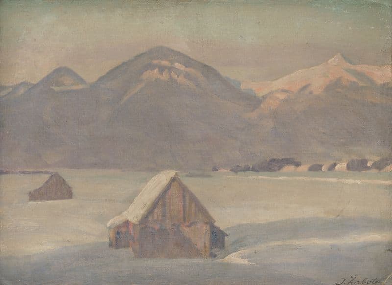 Tatre pozimi (circa 1920) as a canvas print