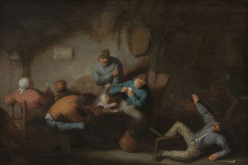 Tavern Scene as a canvas print