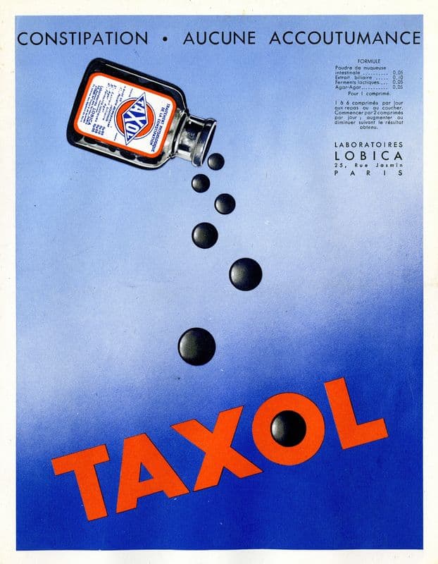 Taxol (1910-1950) as a canvas print