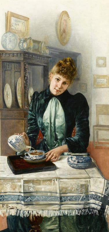 Tea Time as a canvas print