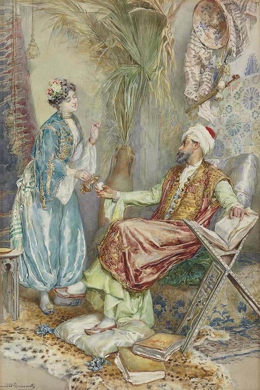 Teatime as a canvas print